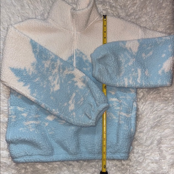 Gilly Hicks Mountain Scene Sherpa Quarter-Zip Sweatshirt, Size S - Picture 7 of 16